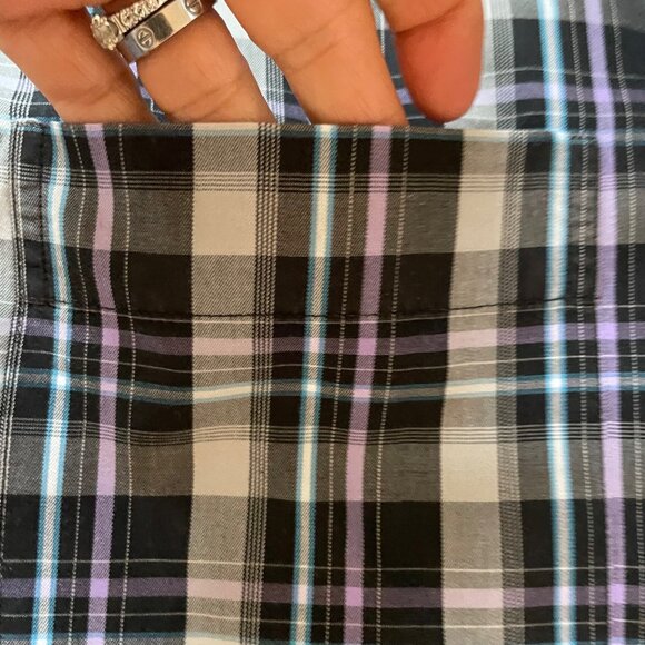 Peter Millar Mens Large Plaid Button-Down Shirt - Picture 4 of 9